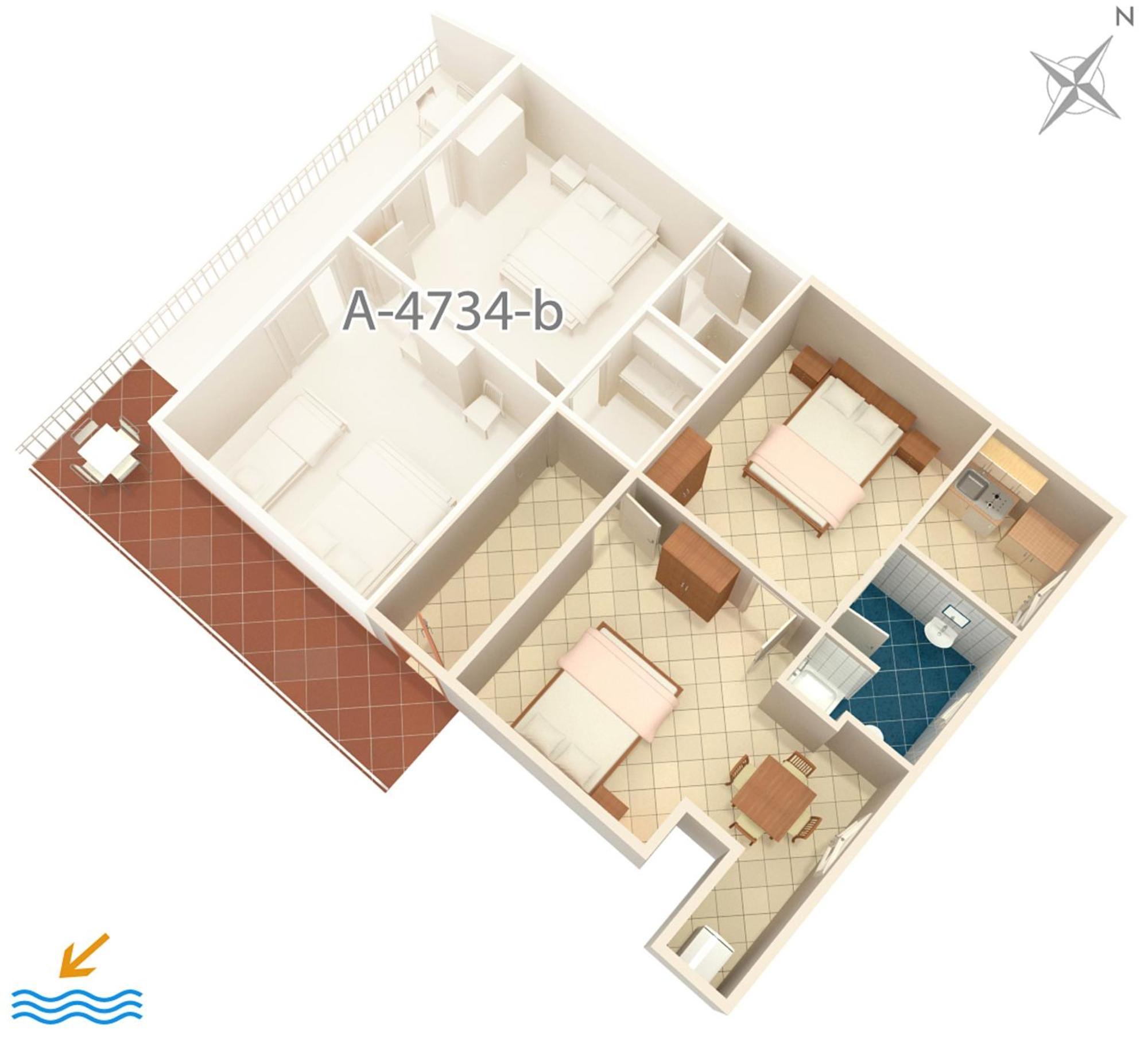 Apartments By The Sea Podaca, Makarska - 4734 Buitenkant foto